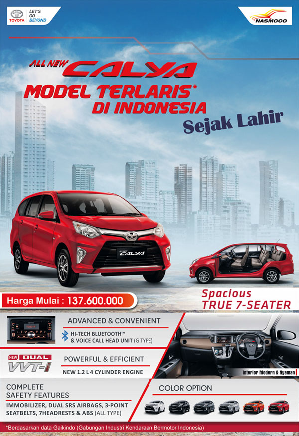 All New Calya Model Terlaris Di Indonesia