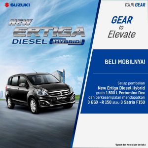 Ertiga Diesel Berhadiah Undian Motor GSX & Satria