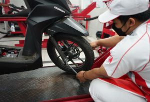 MPM Honda Jatim Ingatkan Kondisi Ban Saat Mudik