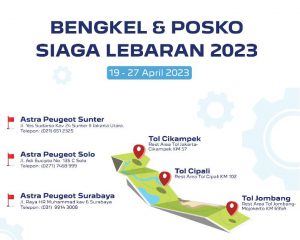 Peugeot Bengkel & Pos Siaga Lebaran Mulai 19 – 27 April 2023