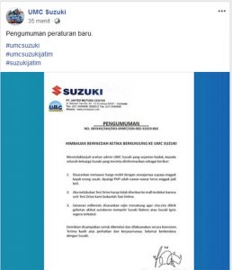 Cara Unik UMC Suzuki Untuk Milenial