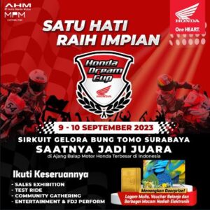 Yuk Kunjungi Honda Dream Cup (HDC) Sirkuit GBT Surabaya 9-10 Oktober 2023, Nih Keseruannya!