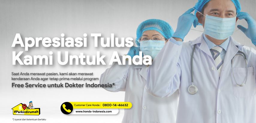 Free Service Honda Untuk Dokter Indonesia