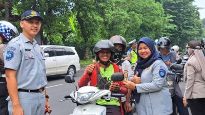 Jasa Raharja Surabaya Aksi Simpatik Pencegahan Fatalitas Korban Laka Lantas