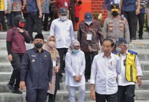 Forkopimda Jatim Dampingi Presiden Jokowi Resmikan Pasar Besar Ngawi