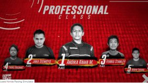 Juara Honda Racing Simulator Championship Raih Puluhan Juta Rupiah