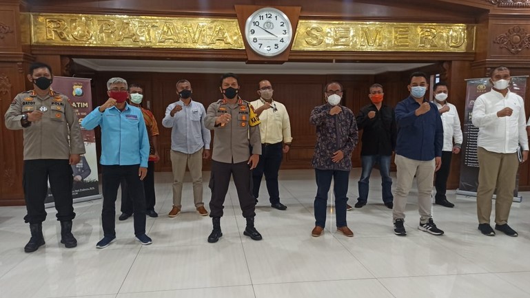 Kapolda Jatim Jalin Sinergi Dengan Pimpinan Redaksi Media