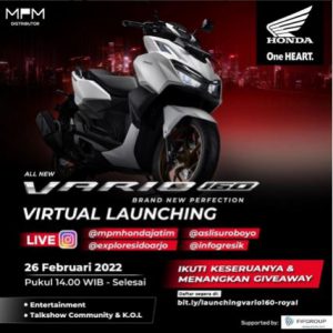 MPM Honda Virtual Launching All New Vario 160