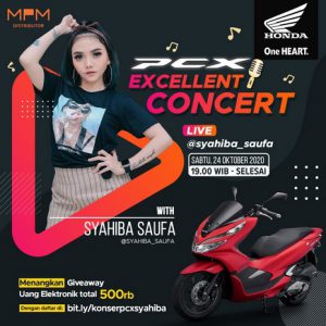 MPM Honda PCX Virtual Dangdut Live Syahiba Saufa Ada Diskon Rp 2,5 Juta