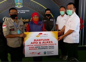 Lawan Covid-19 MPM Honda Jatim Donasi Ambulance & Alat Kesehatan Rp 3,1 Miliar