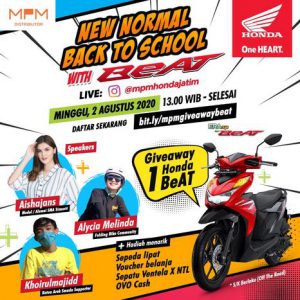 Rekor 1000 Anak Muda Live IG Back to School with Honda BeAT