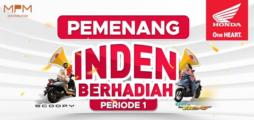 MPM Honda Jatim Umumkan 3 Pemenang Undian Inden Berhadiah Motor Tahap 1