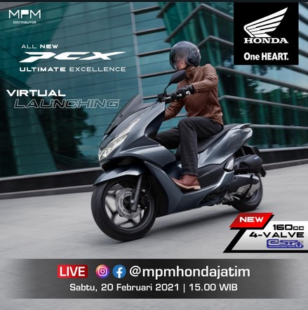 Ikuti Virtual Launching All New Honda PCX Sabtu Besok