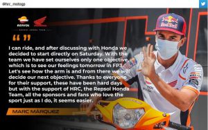 Terungkap Marc Marquez Abaikan Latihan Jumat MotoGP Andalusia