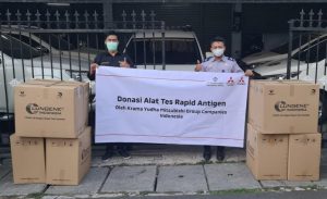 Grup otomotif Mitsubishi & Partner Donasi Tes Rapid Antigen