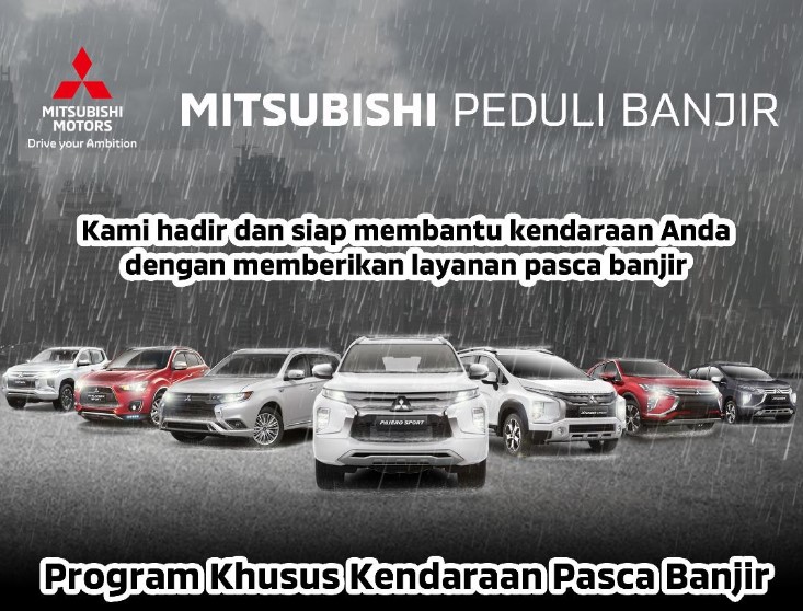 Mitsubishi Peduli Banjir Diskon Part & Jasa Hingga Gratis Towing