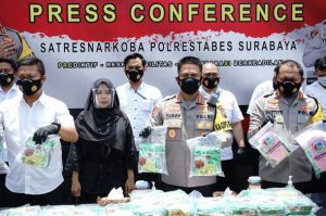 Satresnarkoba Polrestabes Surabaya Amankan 46,6 Kg Sabu & 4.000 Pil Koplo
