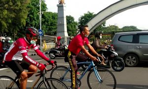 Tarwi Sumringah Usai Jajal Sepeda Bambu Spedagi