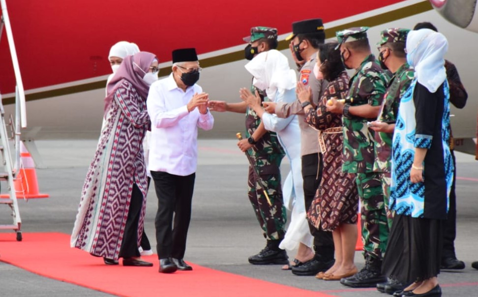 Forkopimda Jatim Dampingi Wapres