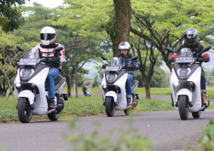 Yamaha E01 Listrik Jalani Market Test Ride Aspal Indonesia