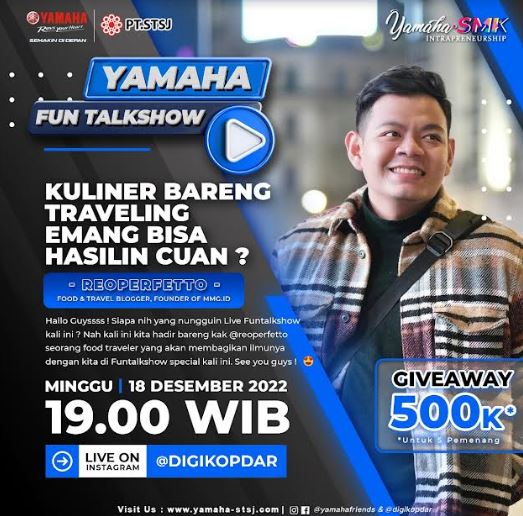 Yamaha STSJ Fun Talkshow Kupas Cuan Dari Kuliner & Traveling