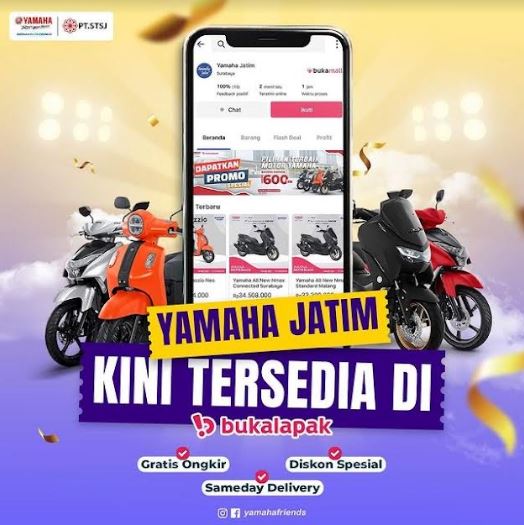 Beli Motor di Yamaha STSJ Bukalapak Lebih Mudah & Praktis