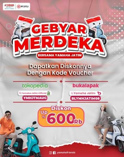 Yamaha STSJ Gebyar Merdeka Ada Diskon E-Commerce