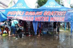 Yamaha Buka Tenda Bantuan Banjir Kalsel